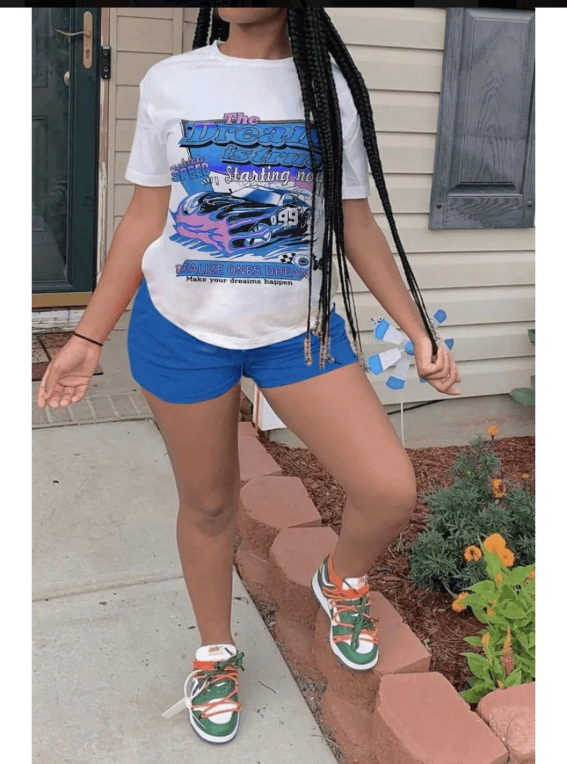Casual two piece short set