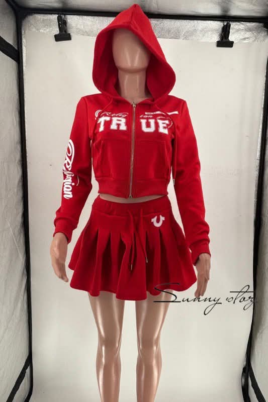 True religion mini skirt set