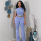 Mineral wash ribbed set