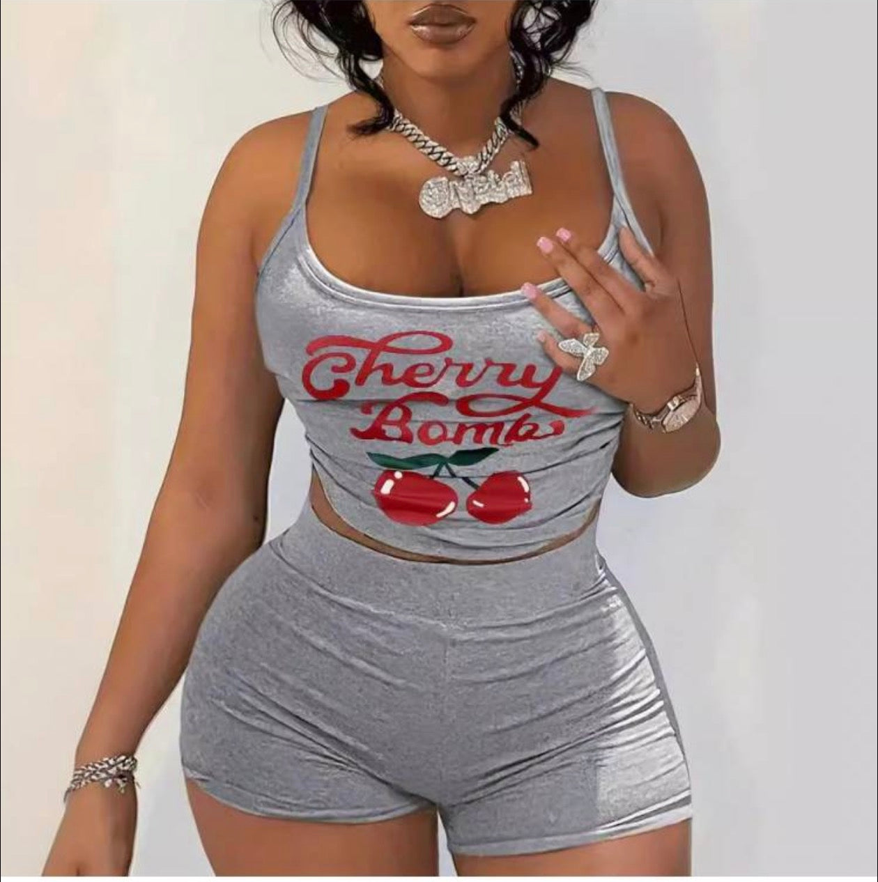 Two piece cherry set