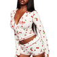 Cherry short two piece sets