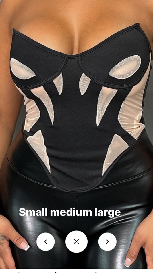 Mesh bustier