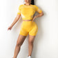 Ultra seamless biker shirt set