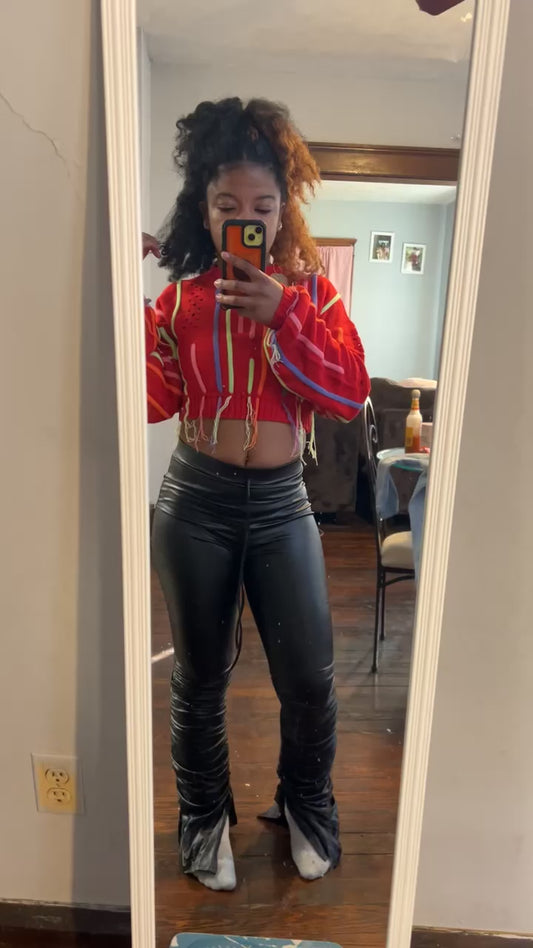 Sweater with strings attached