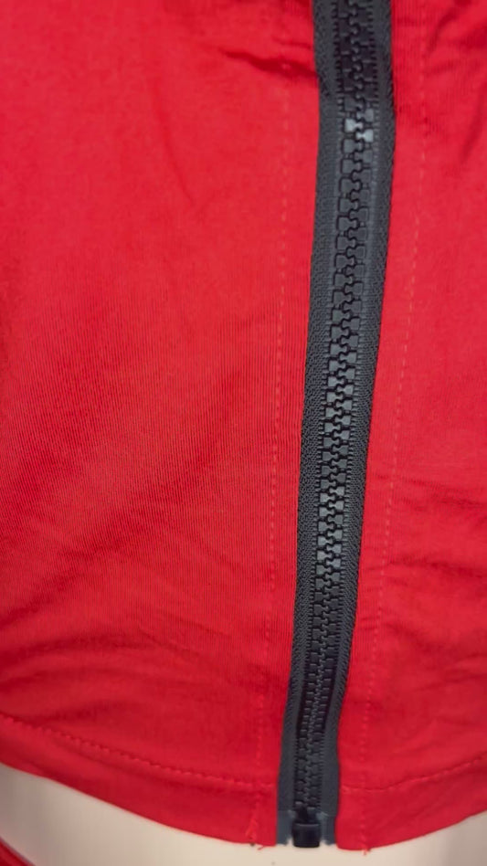 Two piece fitted jogging suit