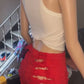 Distressed shorts