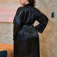 Black Silk robe